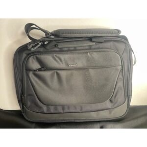 Targus Black Grey Laptop Bag Messenger Shoulder Bag Case Padded 16"x12"